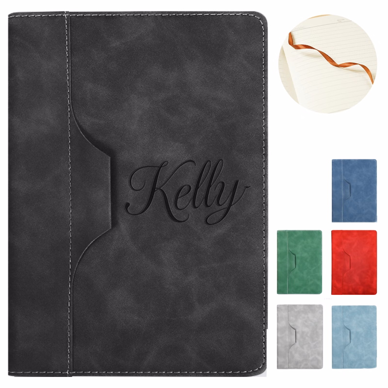 A5 PU Leather Cover Notebook w/ Pen Holder