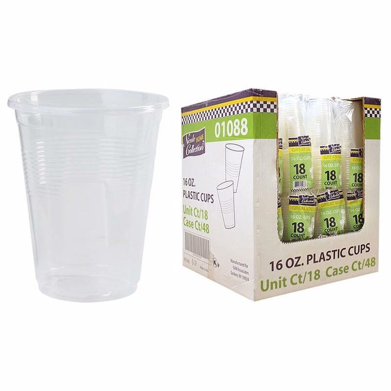 Plastic Soft Cups - Clear 16 oz.