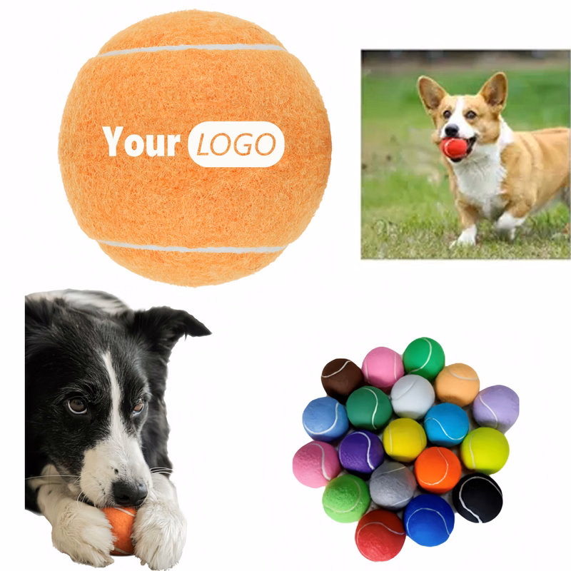 MOQ 100 for Pet Fetch Toy Tennis Ball Style