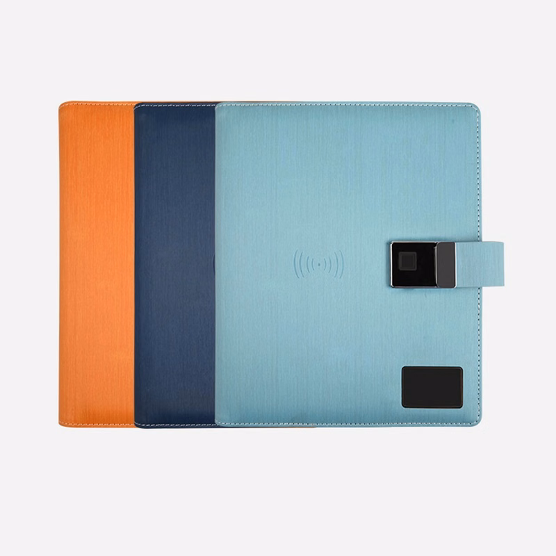 Fingerprint Lock Diary with 10000 mAh Wireless Power Bank