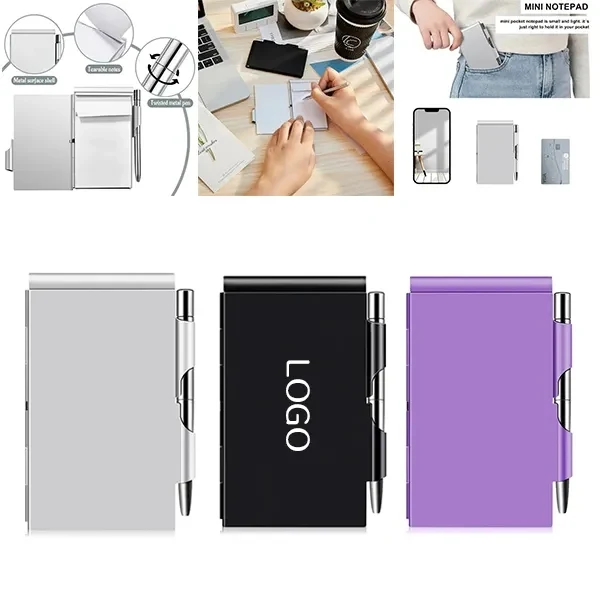 Aluminum Notepad and Pen Set 1