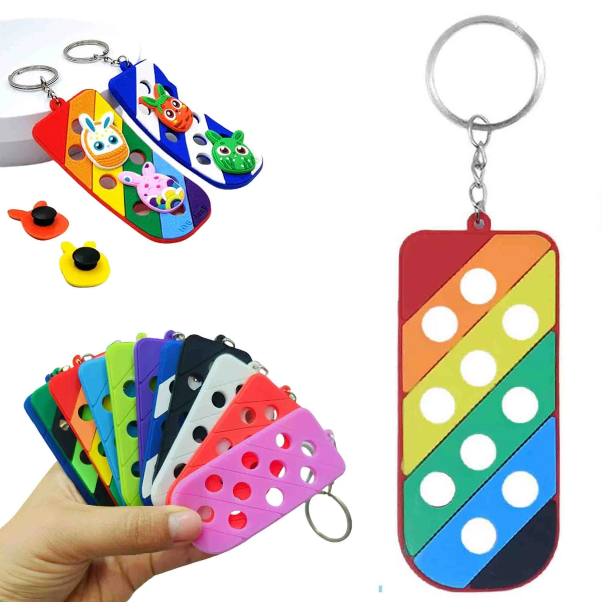 Luggage Tag Shoe Charms Keychain 1