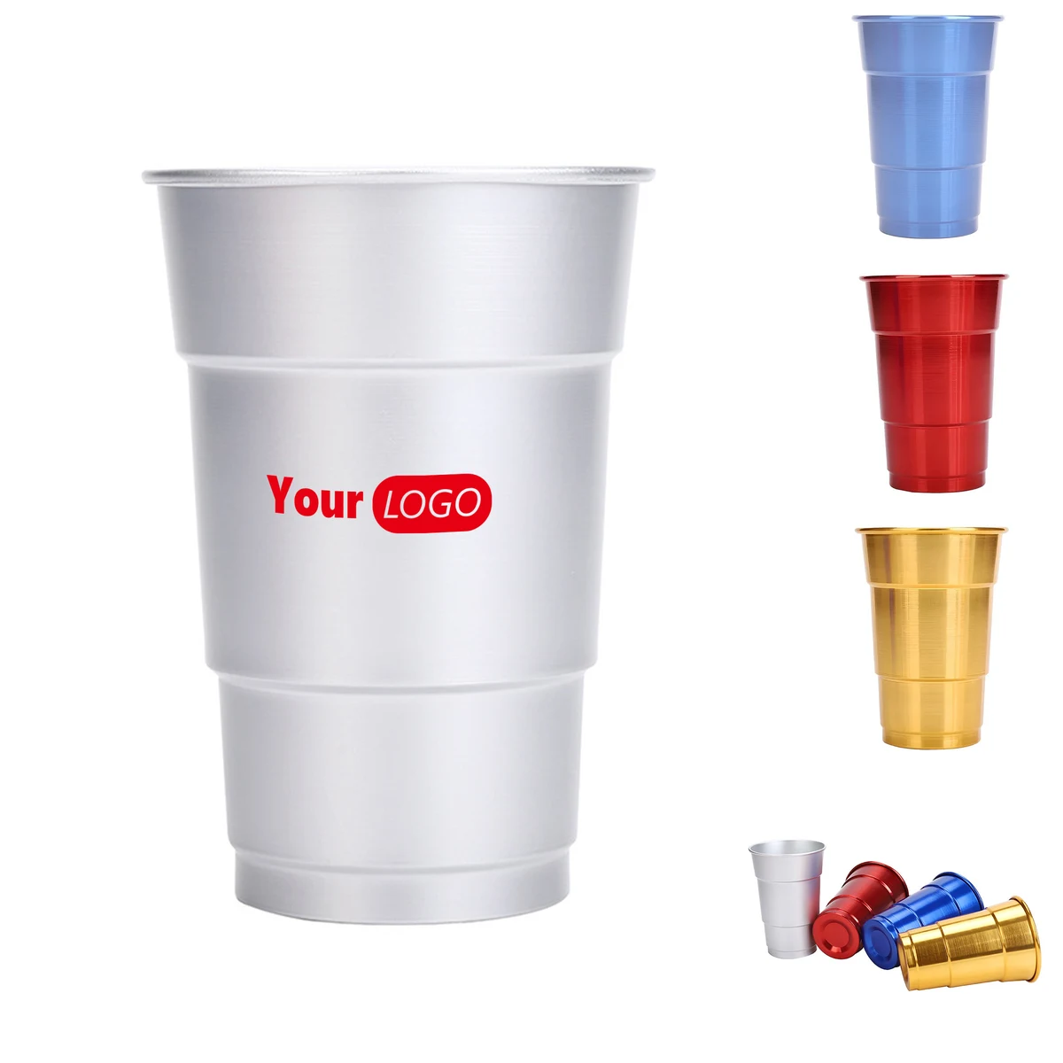 16 oz anodized aluminum party cup 1
