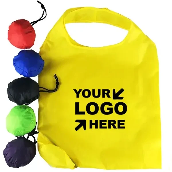 Foldable Round Ball Shaped Shopping Bag 1