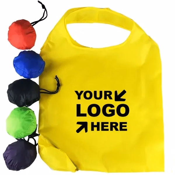 Foldable Round Ball Shaped Shopping Bag