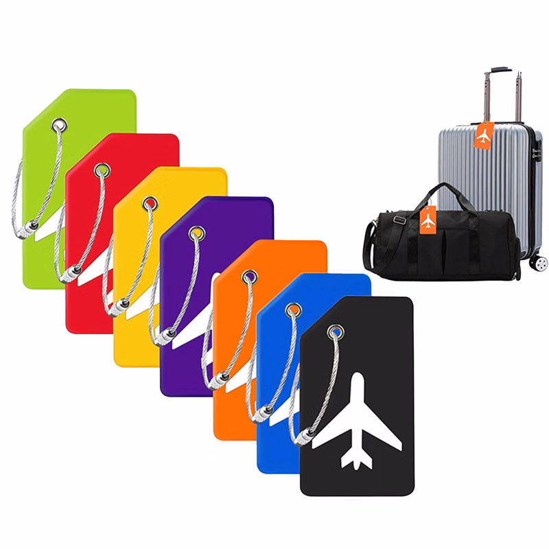 Luggage Tag for Suitcases with Stainless Loop