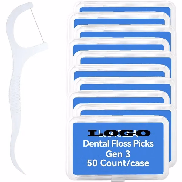50 Count Dental Floss Cleaner for Events, Gifting and Everyday Use