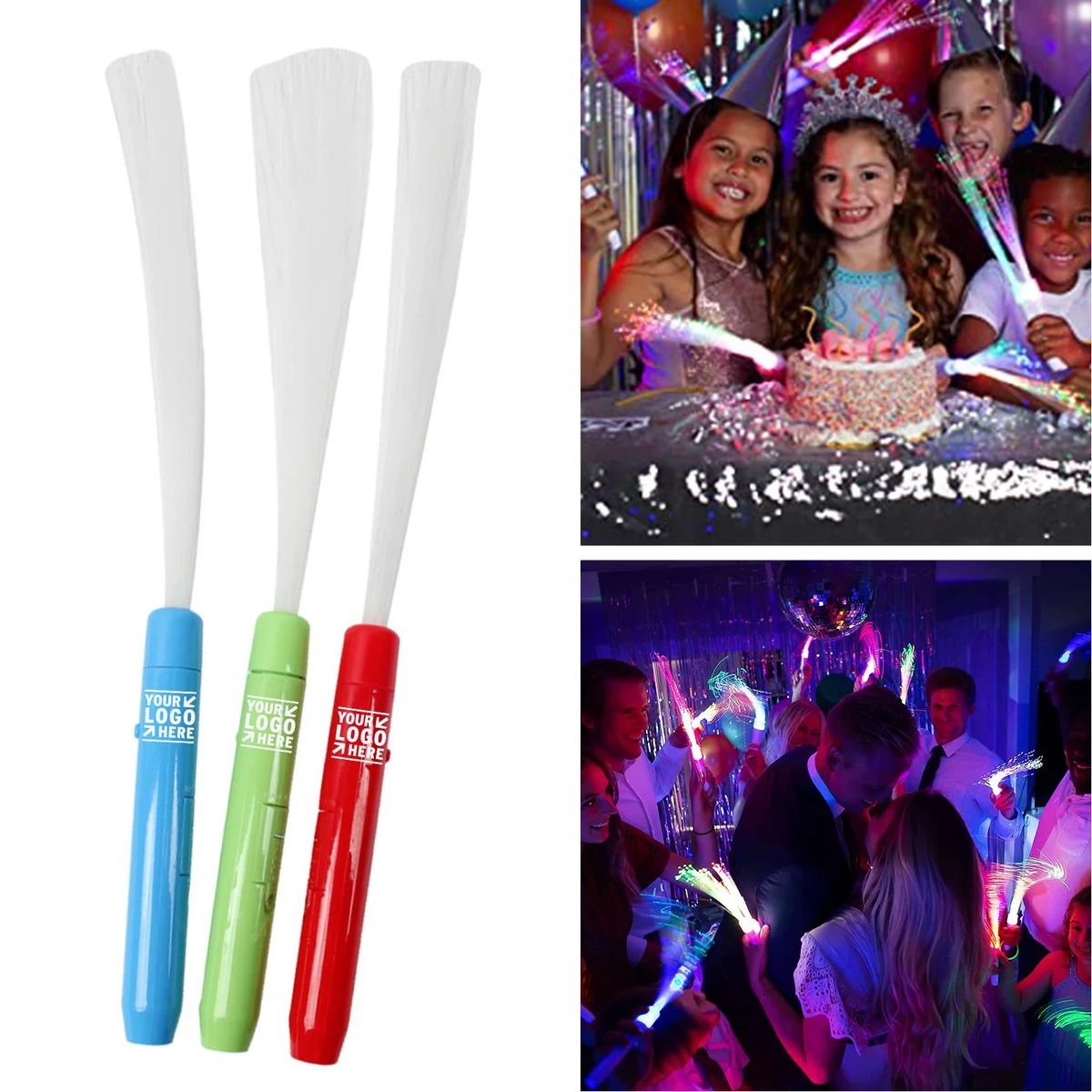 Led Flash Fiber Optic Glow Stick 1