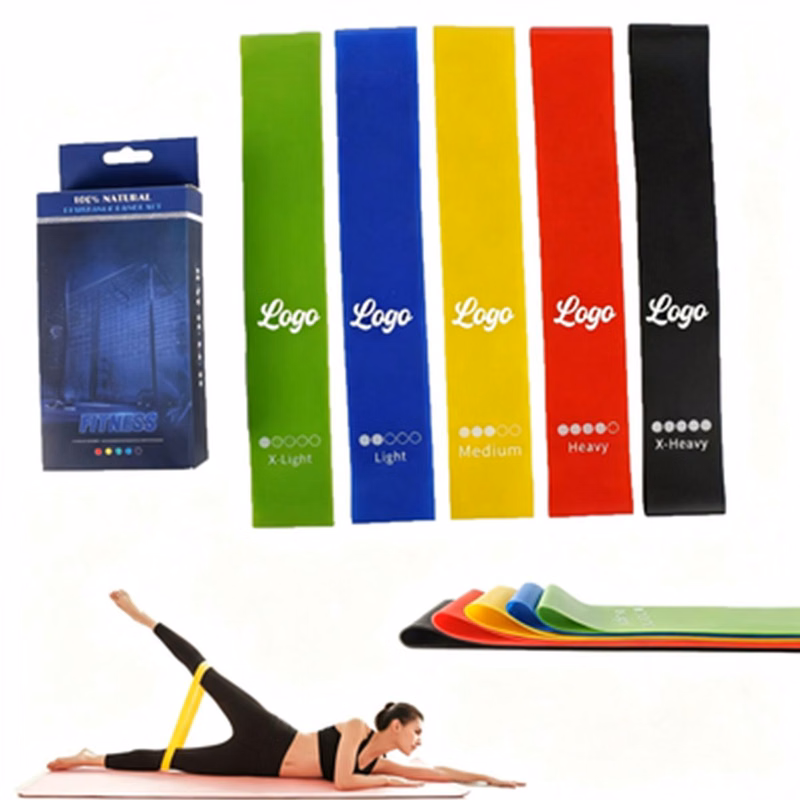 Five-Color TPE Yoga Resistance Bands - Small Loop Set of 5