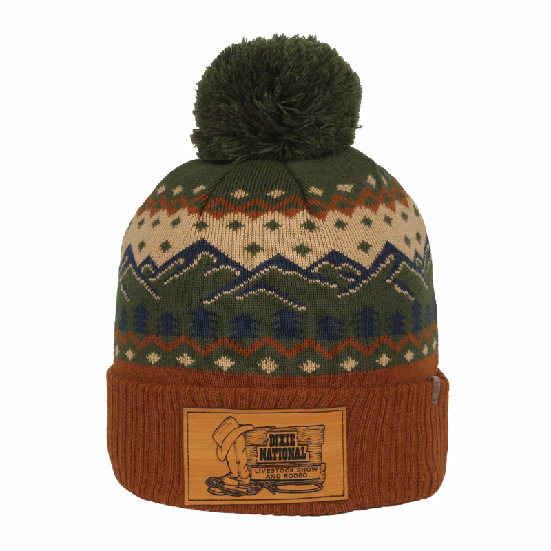 Graphic Watch Cap with Pom