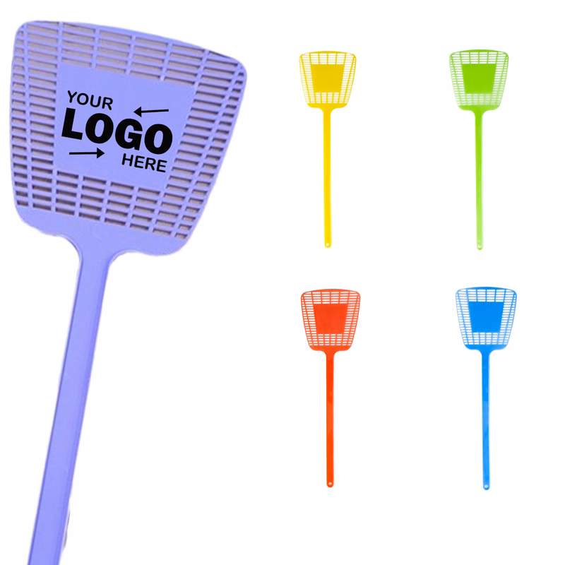 Durable Multicolored Plastic Fly Swatter For Daily Insect Repelling