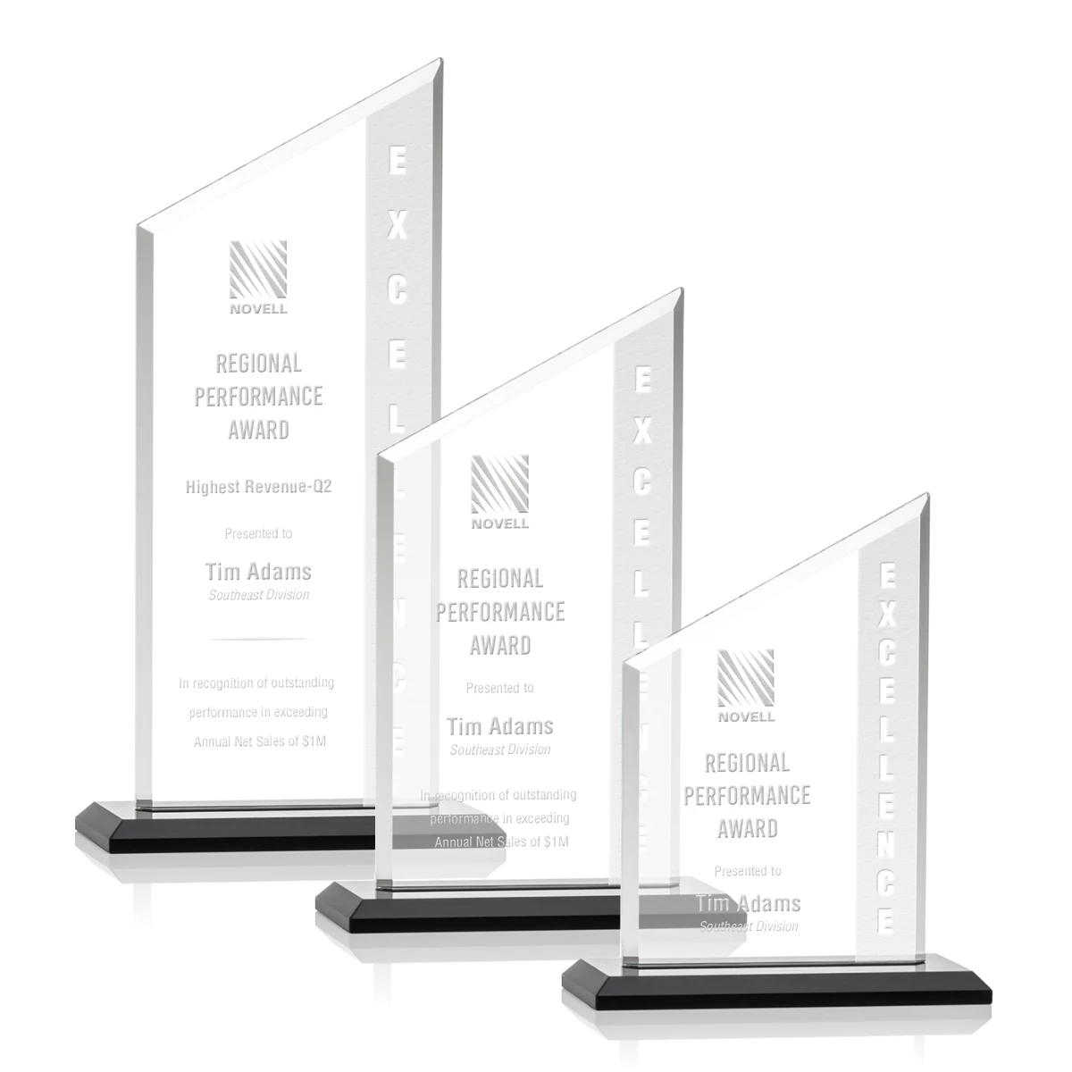 Conacher Award - Black, custom award with logo imprint 1