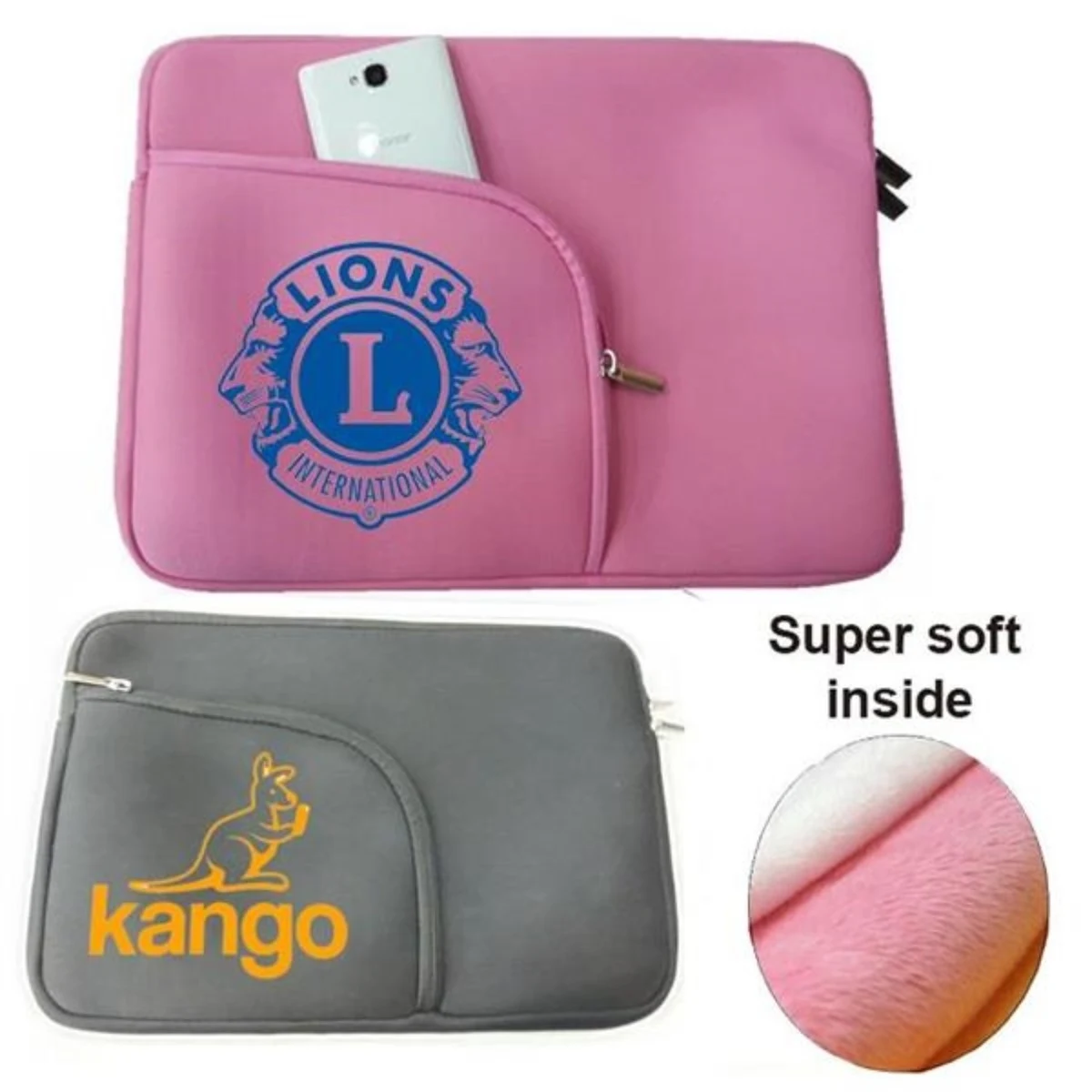 Neoprene Laptop Sleeve w/ Front Accessory Pocket with zipper 1