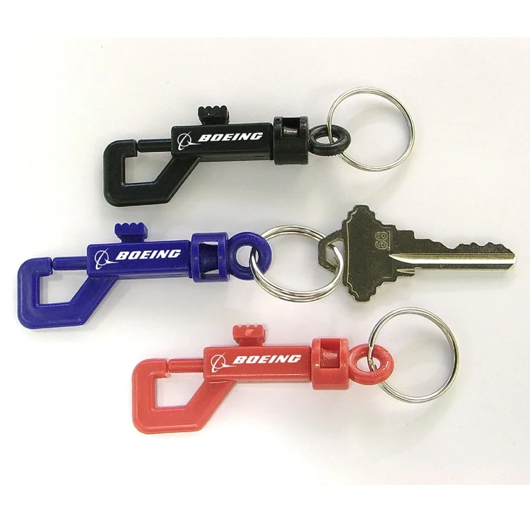 Clip-on key holder with key ring 1