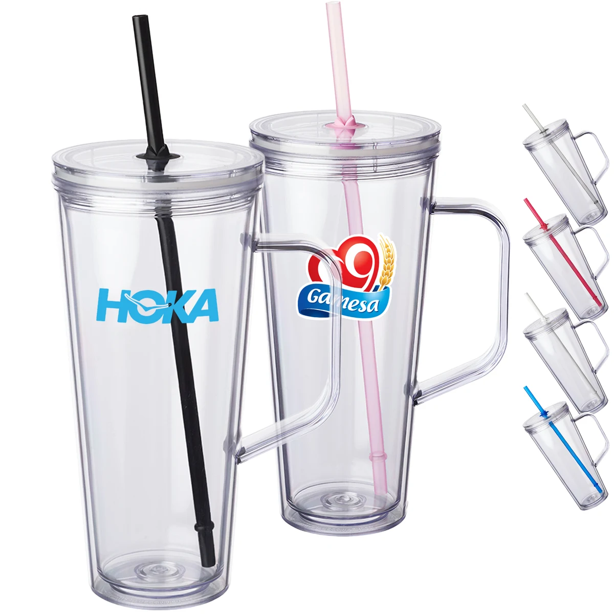 Plastic Tumbler with Handle – 24 oz. 1