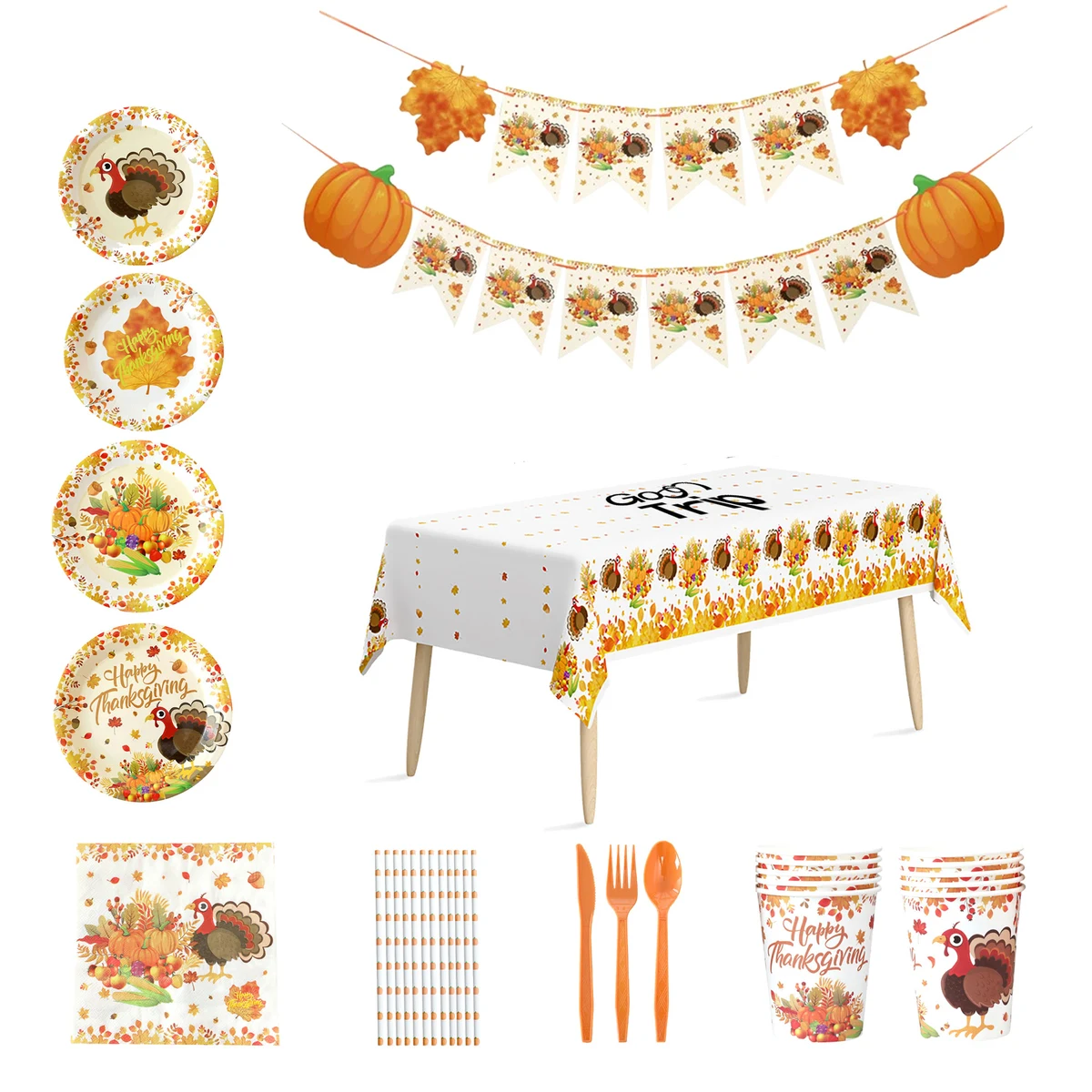 Disposable Turkey Party Cutlery Set 1