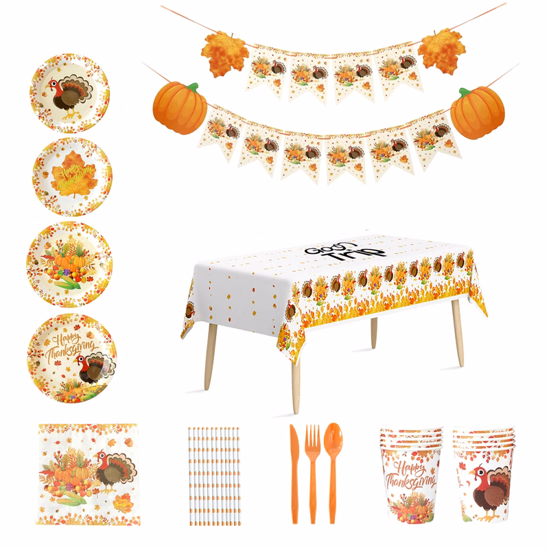 Disposable Turkey Party Cutlery Set