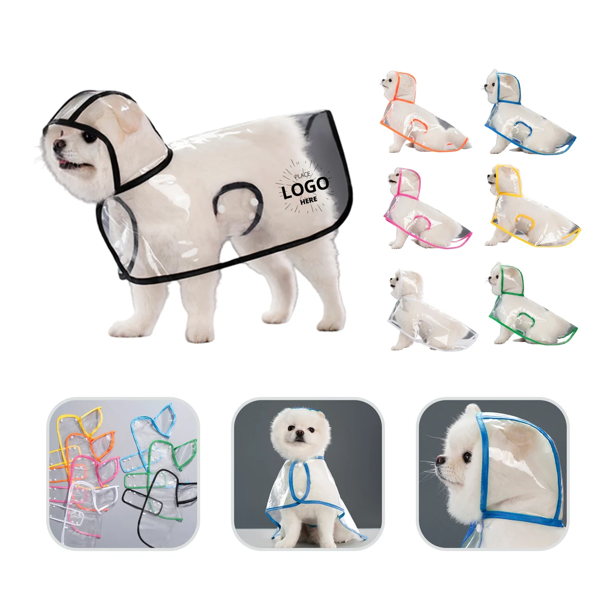 Transparent Pet Raincoat 1