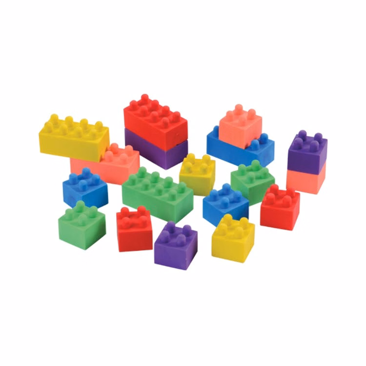 Building Block Erasers Assorted