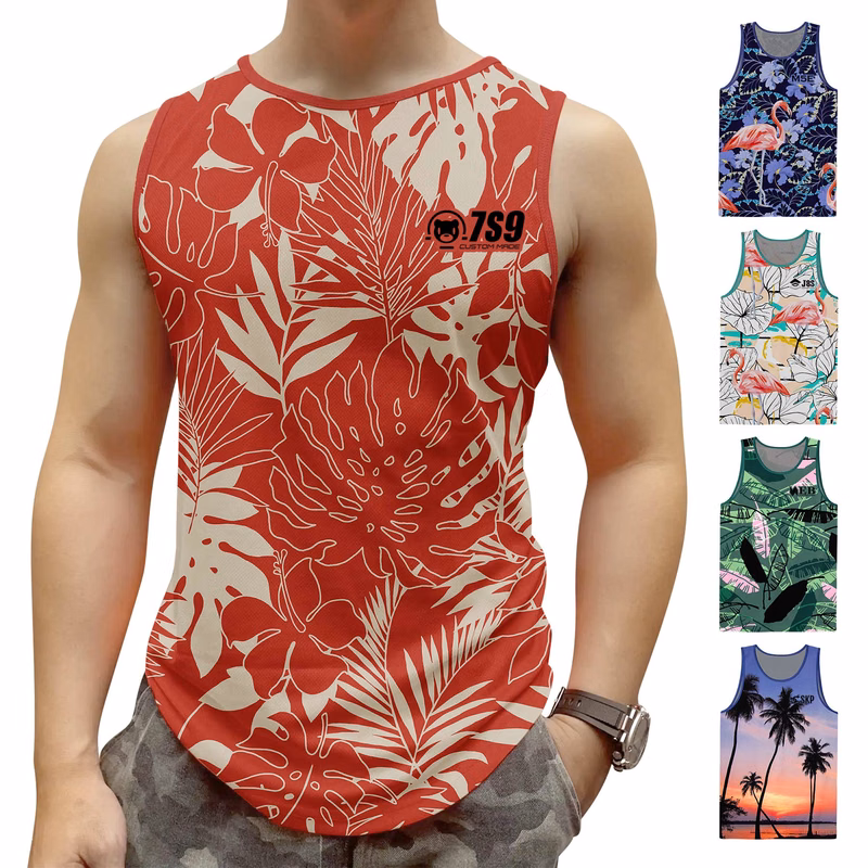 Summer Casual Novelty Sleeveless Top Tees Shirt