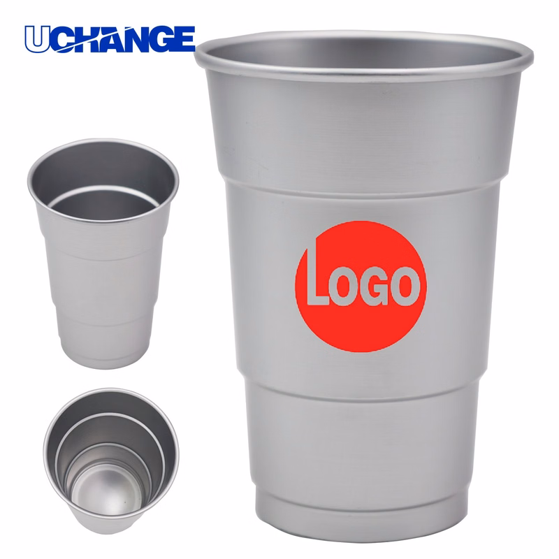 Aluminum Reusable Stadium Party Beer Cup Container