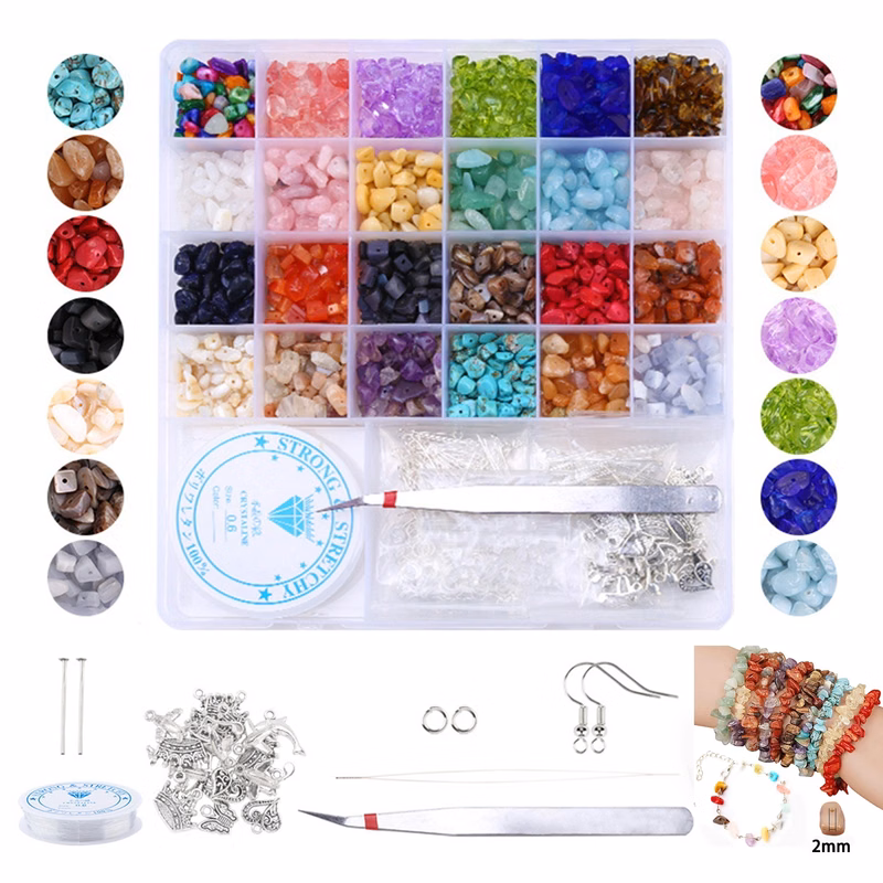 Irregular Natural Chips Stone Kit for DIY Jewelry Making