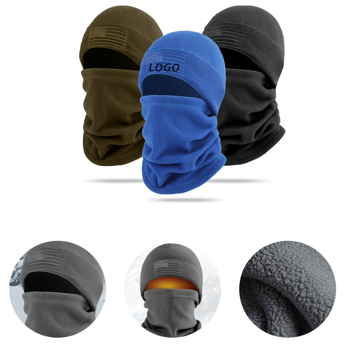 Premium Winter Ski Mask With Logo For Skiing, Skating 1