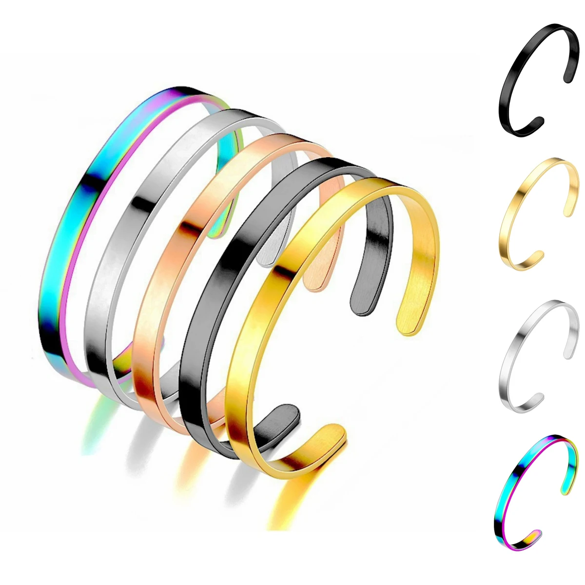 Steel Open Bracelet 1
