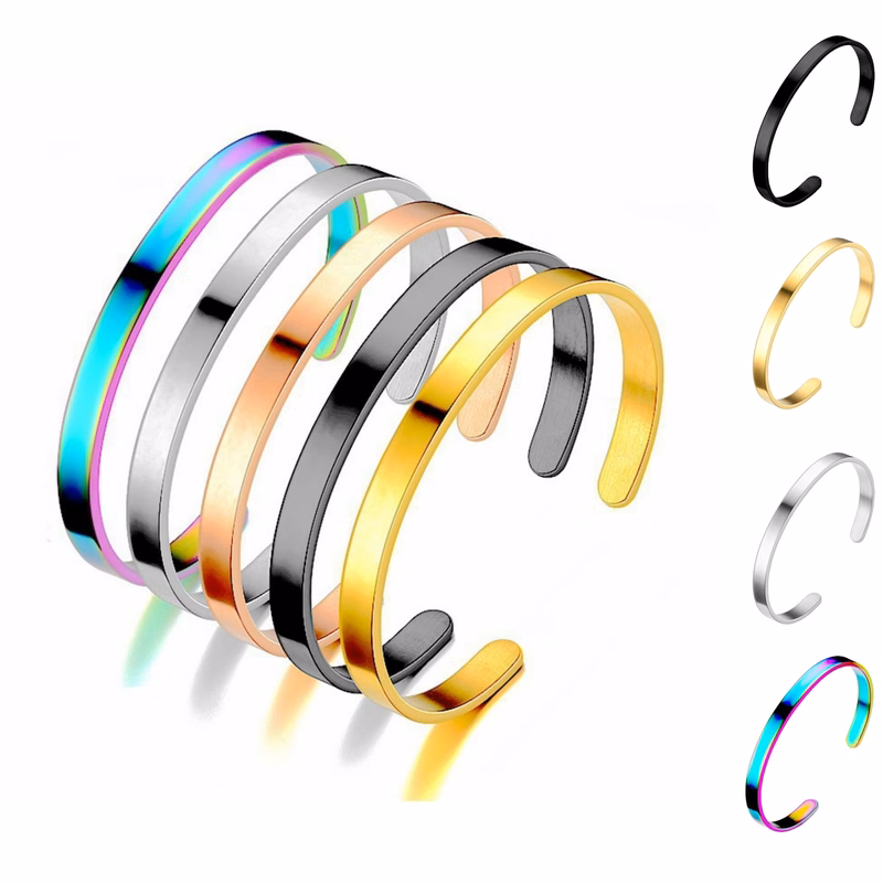 Steel Open Bracelet