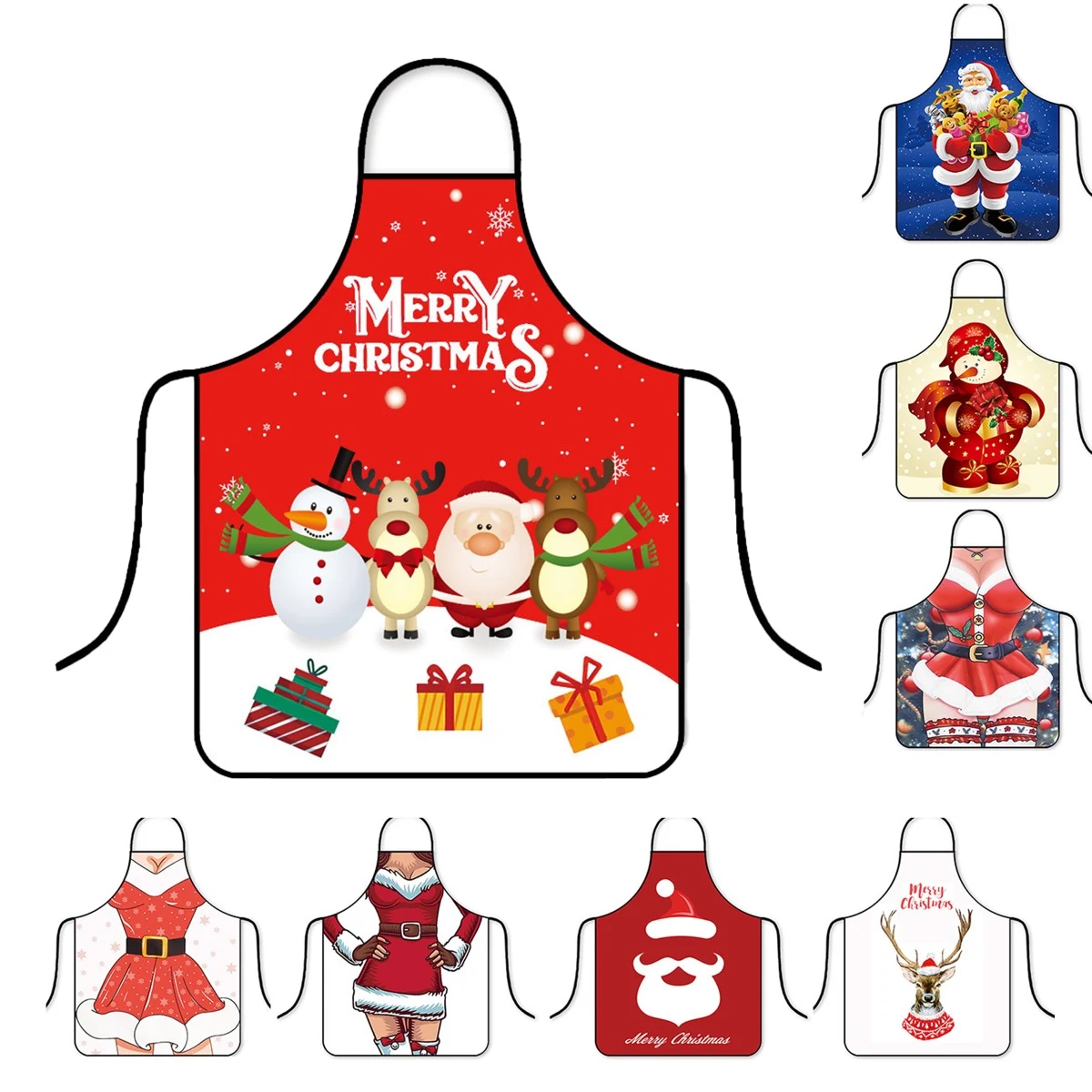 Custom Waterproof Christmas Apron for Holiday Cooking and Gifts 1