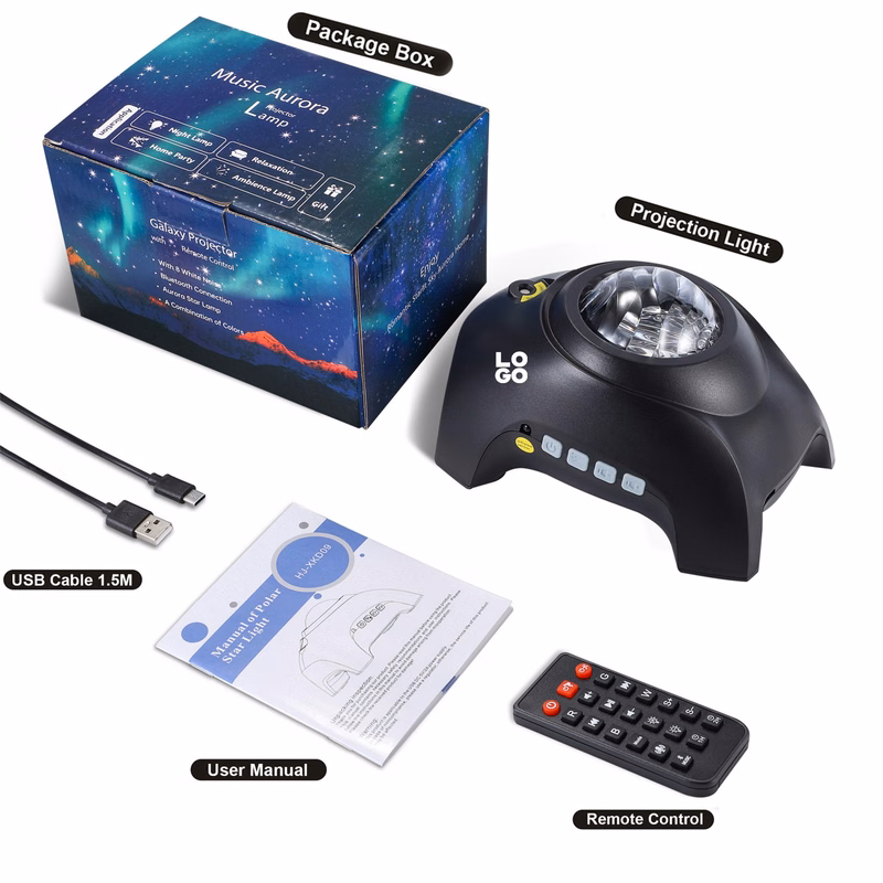 LED Aurora Starry Sky Projector