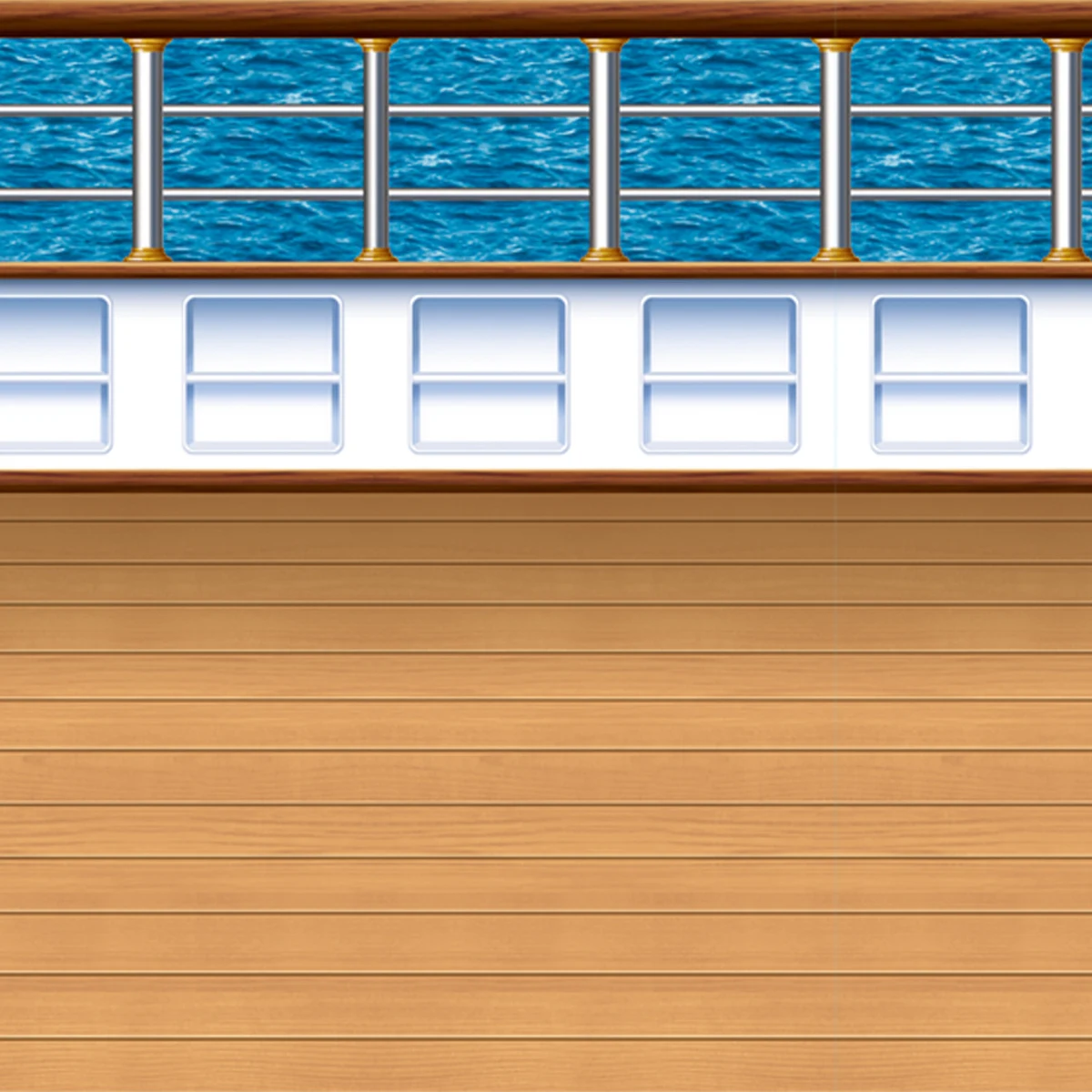 Cruise Ship Deck Backdrop 1