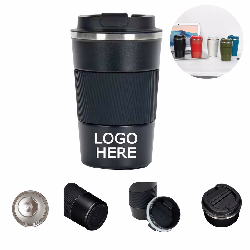 Stainless Steel Camping Coffee Cup with Lid and Sleeves