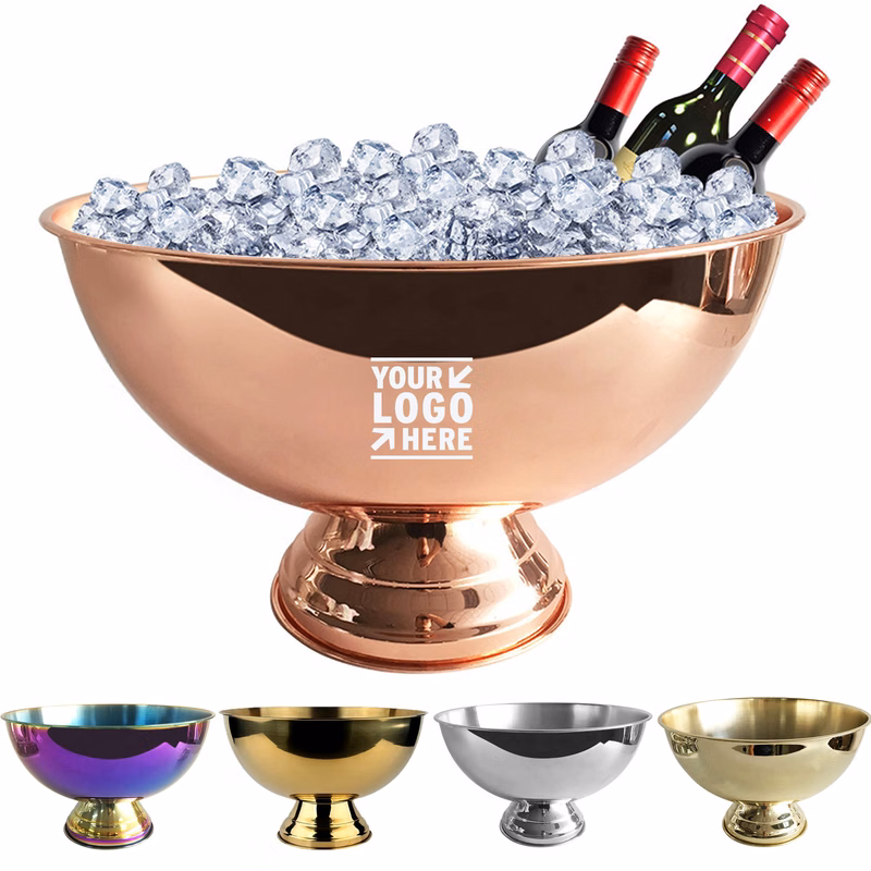 10L Stainless Steel Bar Ice Bowls Bucket
