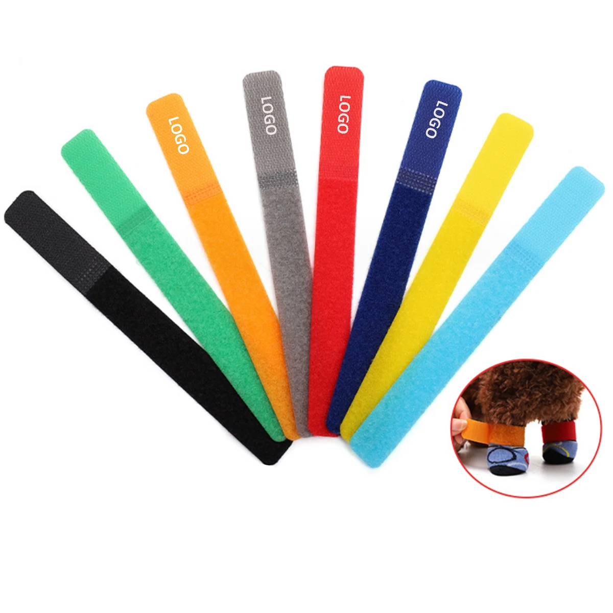 Polyester Hook and Loop Cable Tie 1