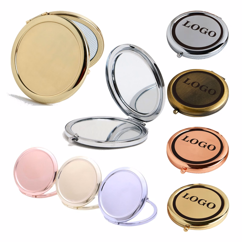 Handheld Foldable Double-Sided Makeup Mirror