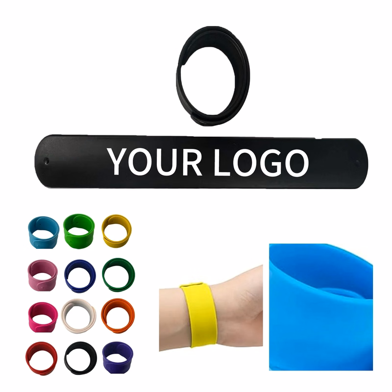 Flexible Silicone Slap Wristband