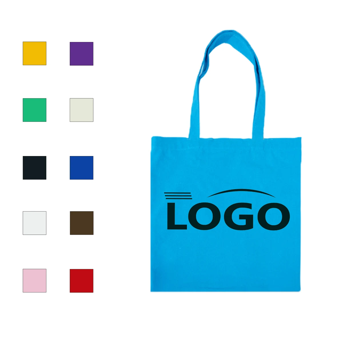 Lightweight Durable Large Capacity Canvas Tote Bag, custom tote bag with logo imprint 1