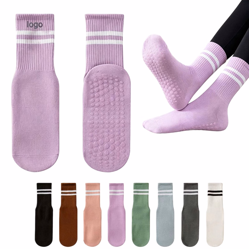 Mid Calf Grip Yoga Socks
