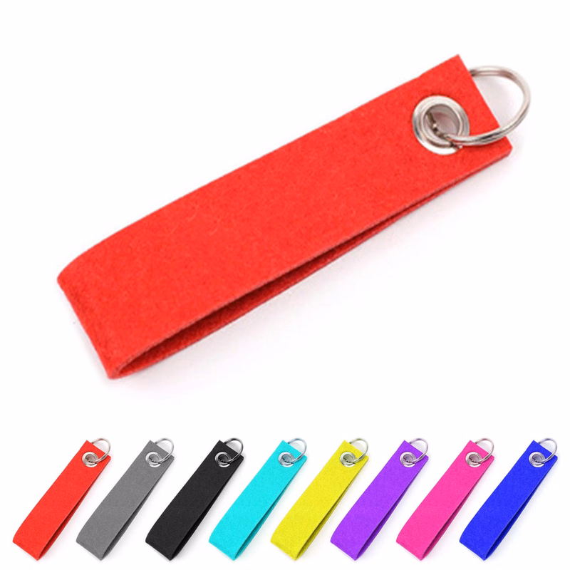 Large Felt Bracelet Wristband Keychain