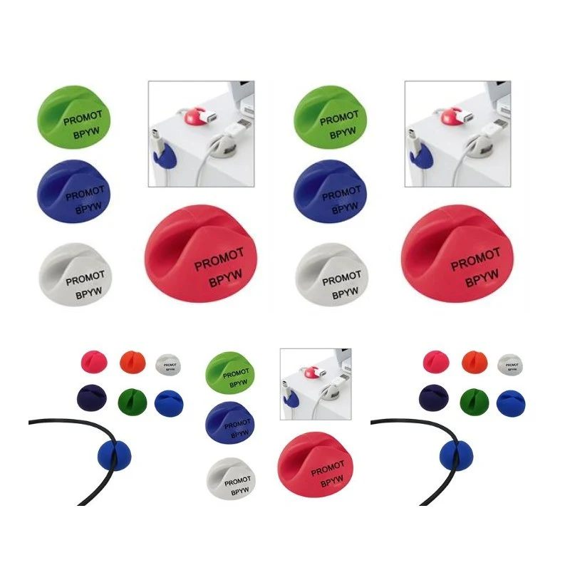 Durable Self-Adhesive Desk Cable Organizers 1