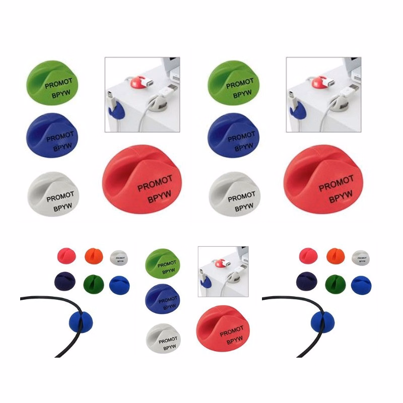 Durable Self-Adhesive Desk Cable Organizers
