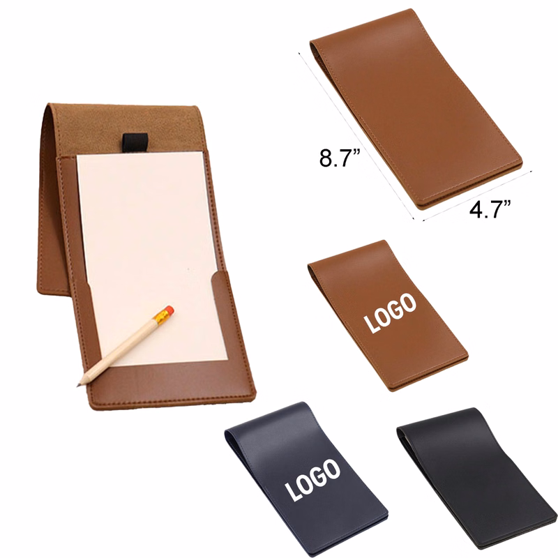 PU Leather Golf Scorecard Holder with Pencil Slot