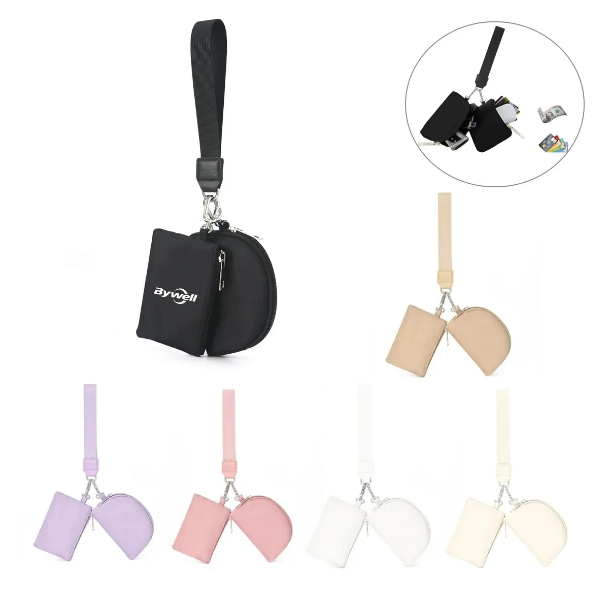 Dual Pouch Wristlet Wallet 1
