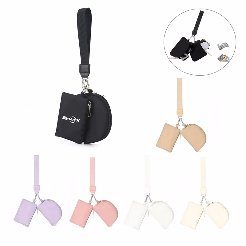 Dual Pouch Wristlet Wallet