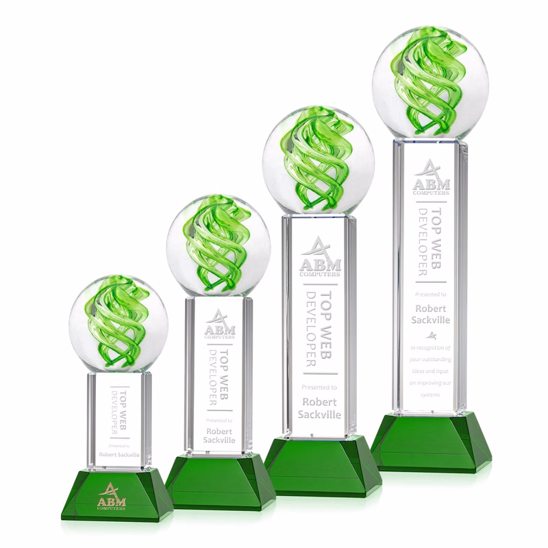 Vortex Award on Stowe Base - Green