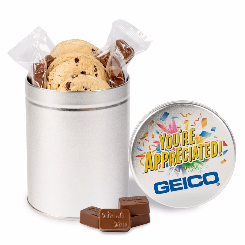Molded Chocolate and Chocolate Chip Cookie Tin II
