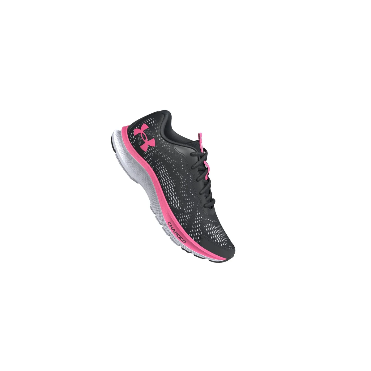 Girls' Grade School UA Charged Bandit 7 Running Shoes, custom youth shirt with logo imprint 1