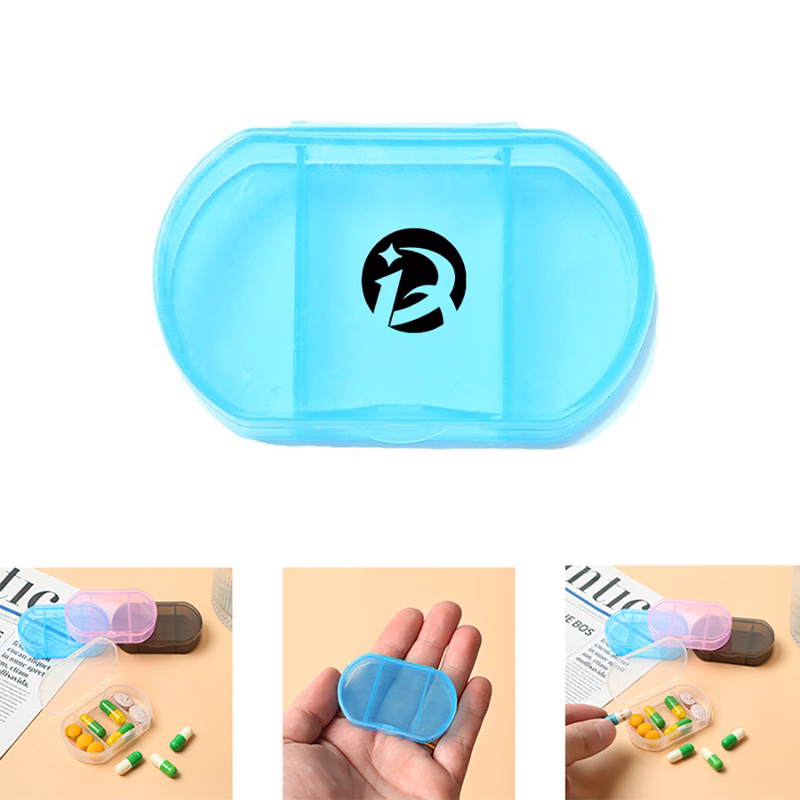 2 Compartment Daily Pill Box