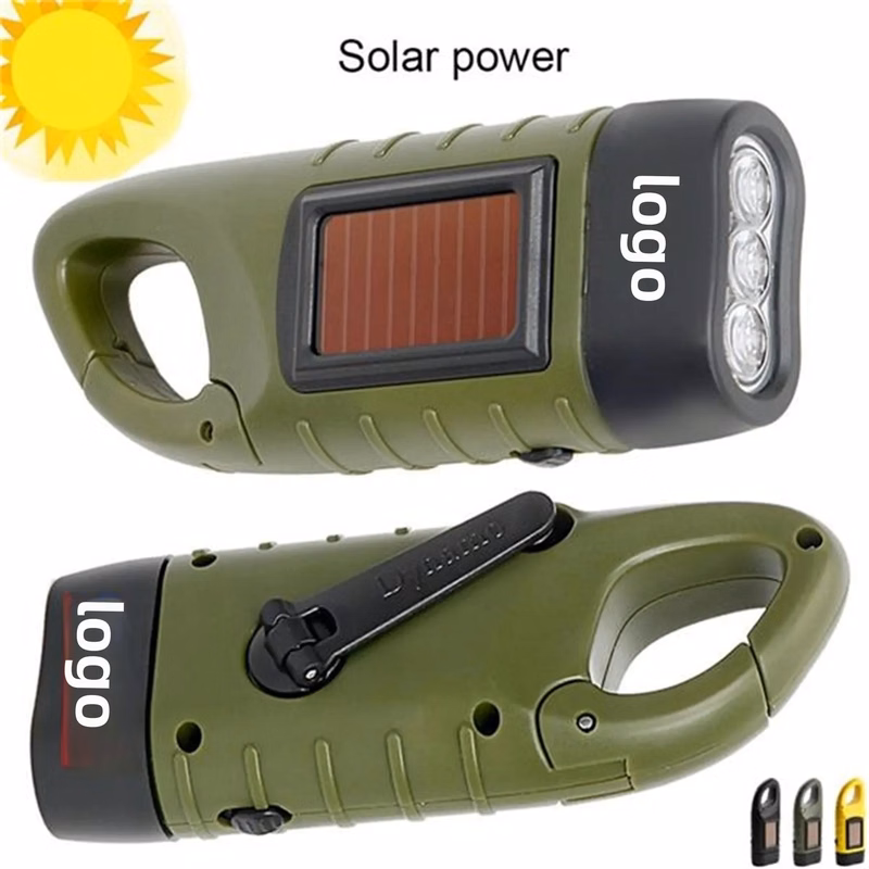 Rechargeable Flashlight with Solar Power